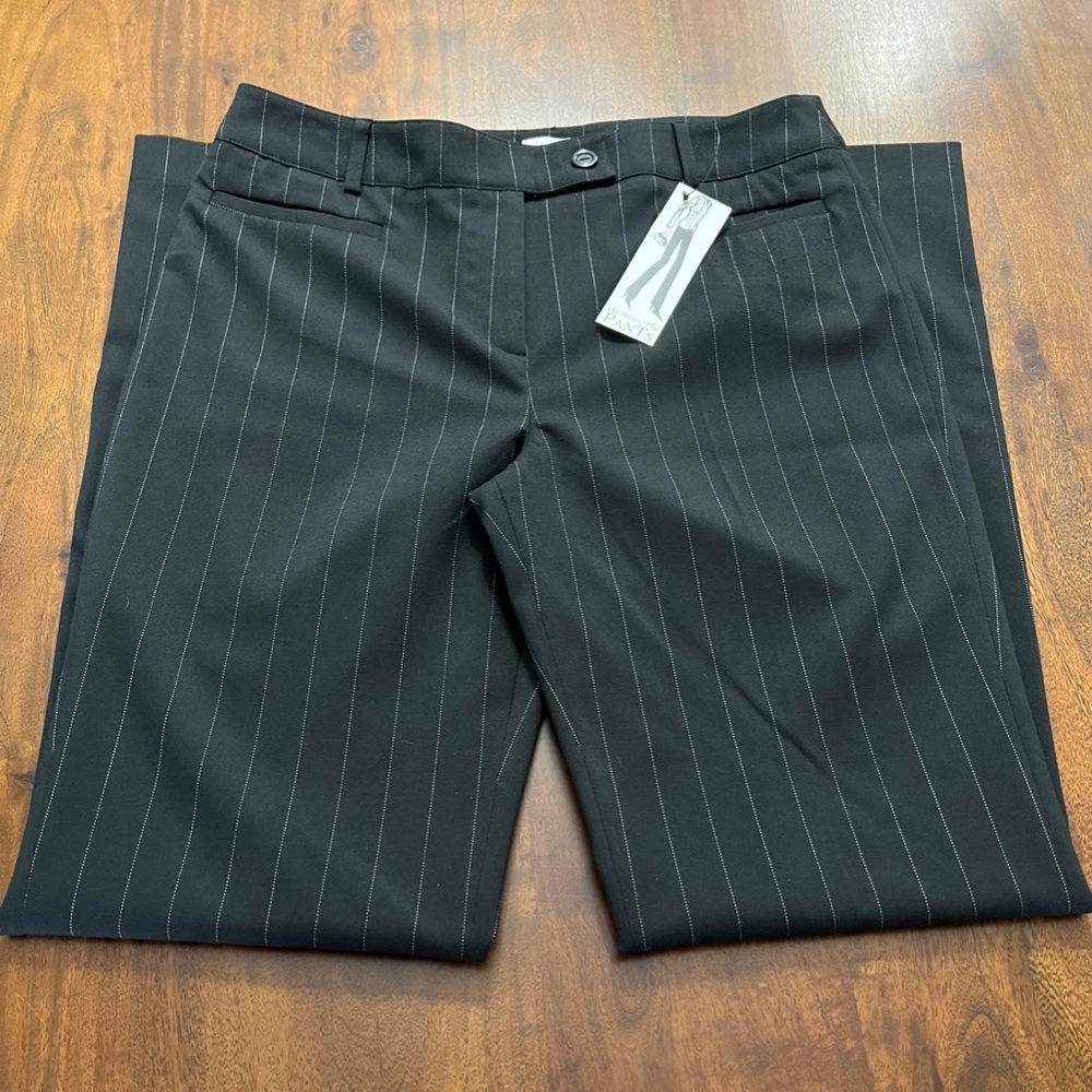 She Wears the PanTs Pin Stripe Slacks Size 10 UK 14 Tall